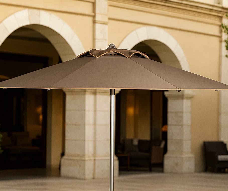 Ombrellone Elegant Tondo - bianco