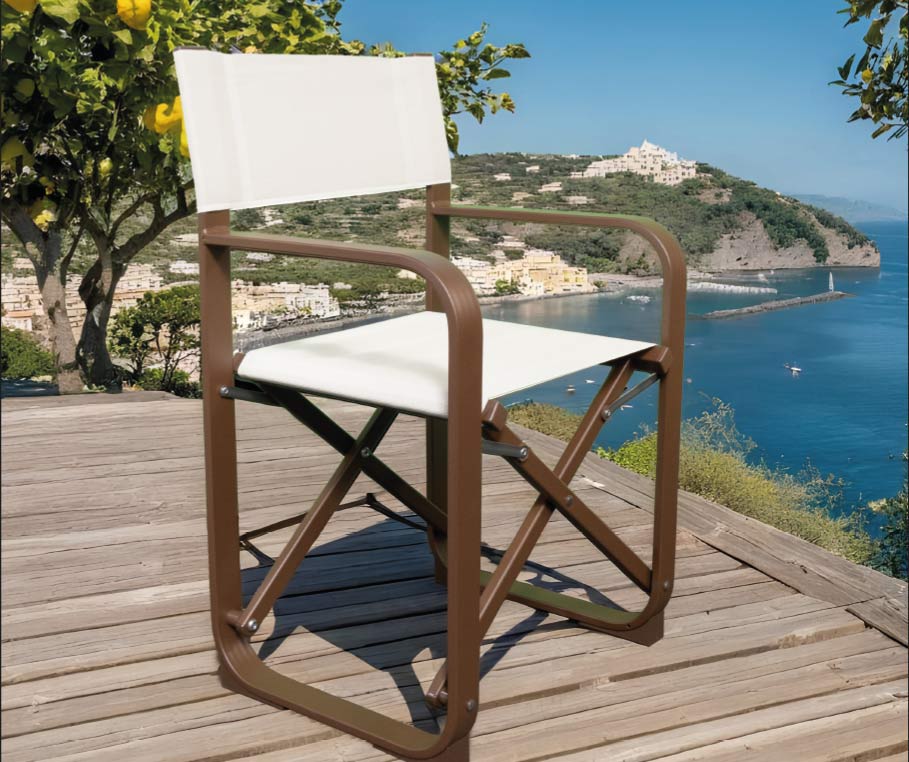 Sedia da Regista RIVA - bianca